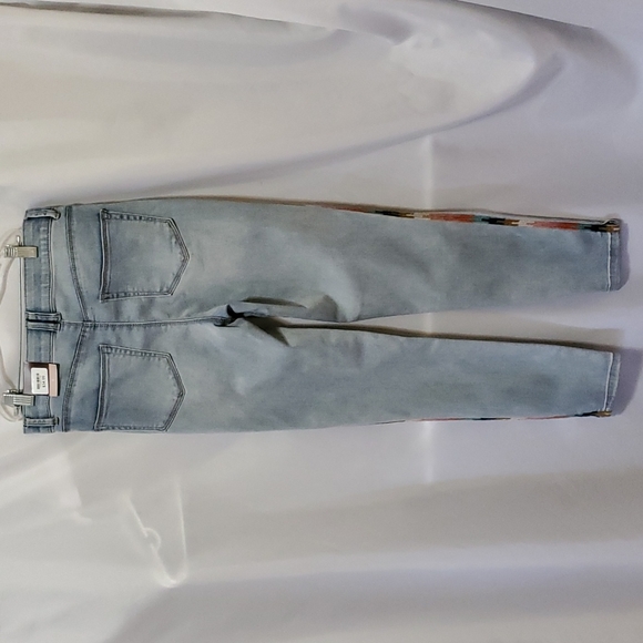 Knox Rose Woman's Mid-Rise Embroidered Ankle Skinny Jeans - Picture 10 of 13